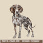 Faux Rhinestone GSP Dog | Digital Design | PNG | Sublimation | Agriculture | German Shorthair Pointer | Shirt Design | Country | Trending