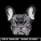 Faux Rhinestone Frenchie Dog | Digital Design | PNG | Sublimation | DTF | Puppy | Original Creator | Shirt Design | Dog Breeds | Trending