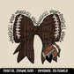 Football Mom | Digital Design | PNG | Sublimation | Coquette | Bow| Shirt Design | Trending | Mom of Football Player Sport