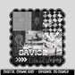 Jesus Black White Collage | Digital Design | PNG | Sublimation | Checkered | Bible | Kid Adult Shirt Design | Original Creator | Scallop