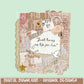Vintage Jesus Live for Him Collage | Digital Design | PNG | Sublimation | Bible | Kid Adult Shirt Design | Original Creator | Scallop