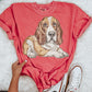 Faux Rhinestone Tan Basset Hound | Digital Design | PNG | Sublimation | DTF | Dog Breed | Shirt Design | Hunting Dog Country | Trending