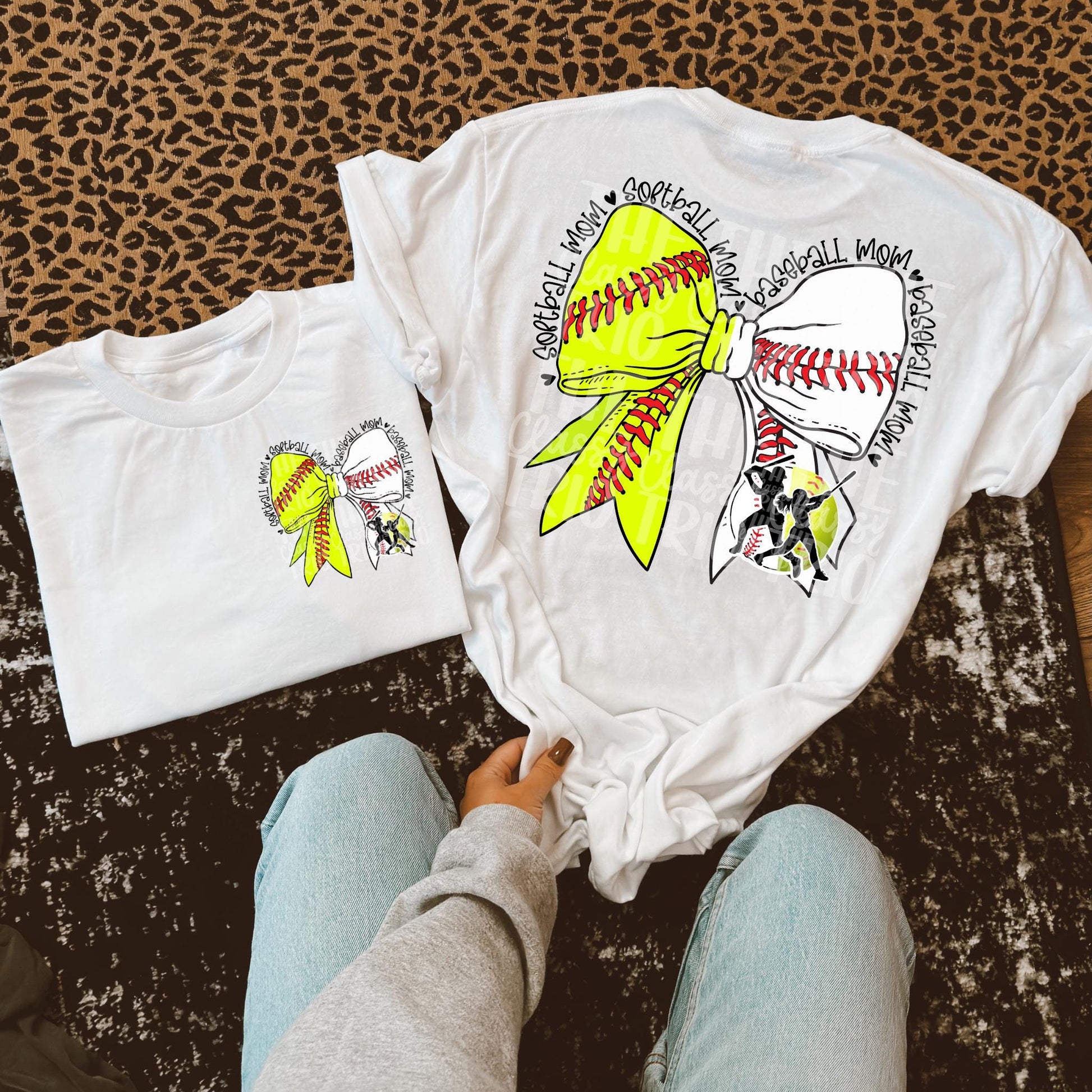 Softball and Baseball Mom | Digital Design | PNG | Sublimation | Coquette | Bow| Shirt Design | Trending | Mom of Both