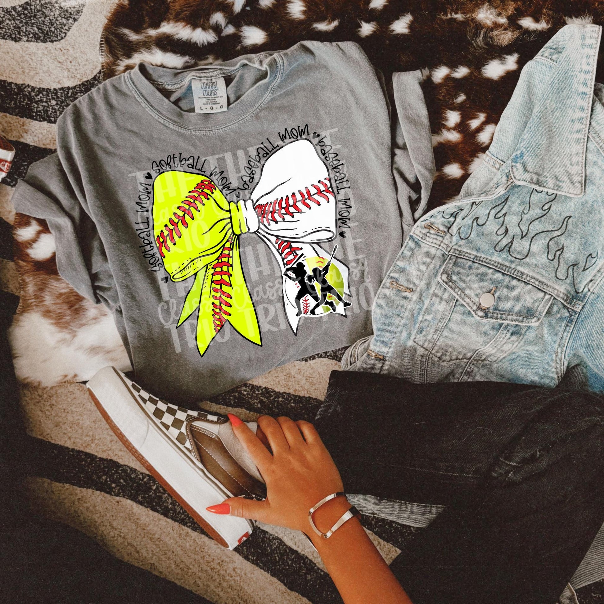 Softball and Baseball Mom | Digital Design | PNG | Sublimation | Coquette | Bow| Shirt Design | Trending | Mom of Both