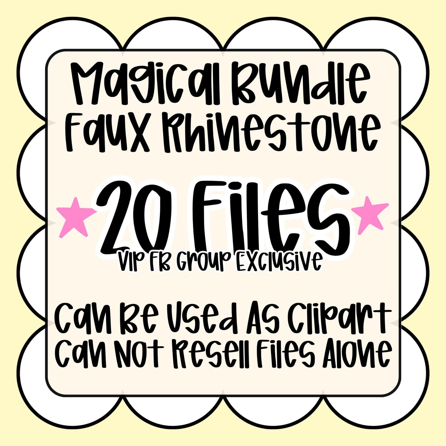 Faux Rhinestone Magical Bundle | Digital Design | PNG | Sublimation | DTF | FB Exclusive | Shirt Designs | Trending | Preppy | Clip Art