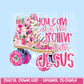 Rollin with Jesus | Digital Design | PNG | Sublimation | Floral Watercolor | Bible | Kid Adult Shirt Design | Original Creator | Skates