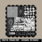 Jesus Black White Collage | Digital Design | PNG | Sublimation | Checkered | Bible | Kid Adult Shirt Design | Original Creator | Scallop