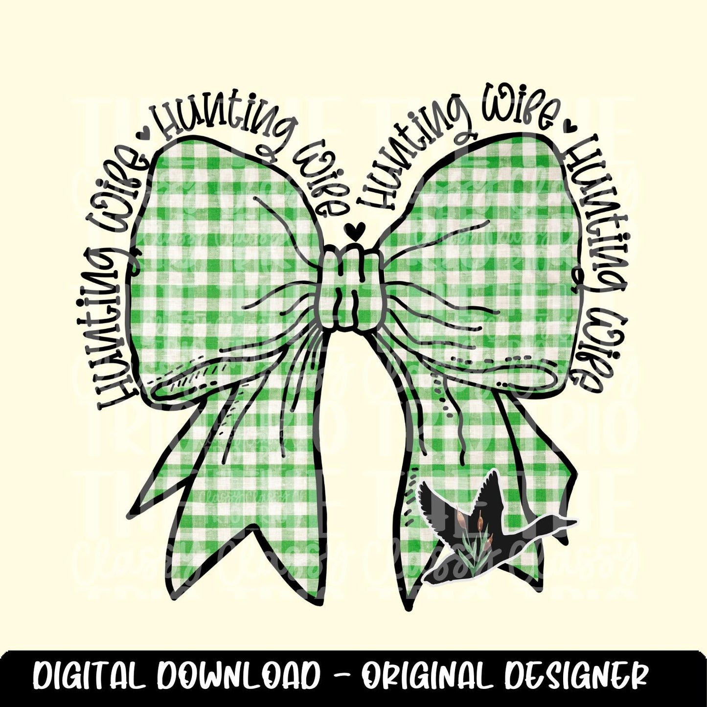 Mallard Hunting Wife | Digital Design | PNG | Sublimation | Coquette | Bow | Shirt Design | Trending