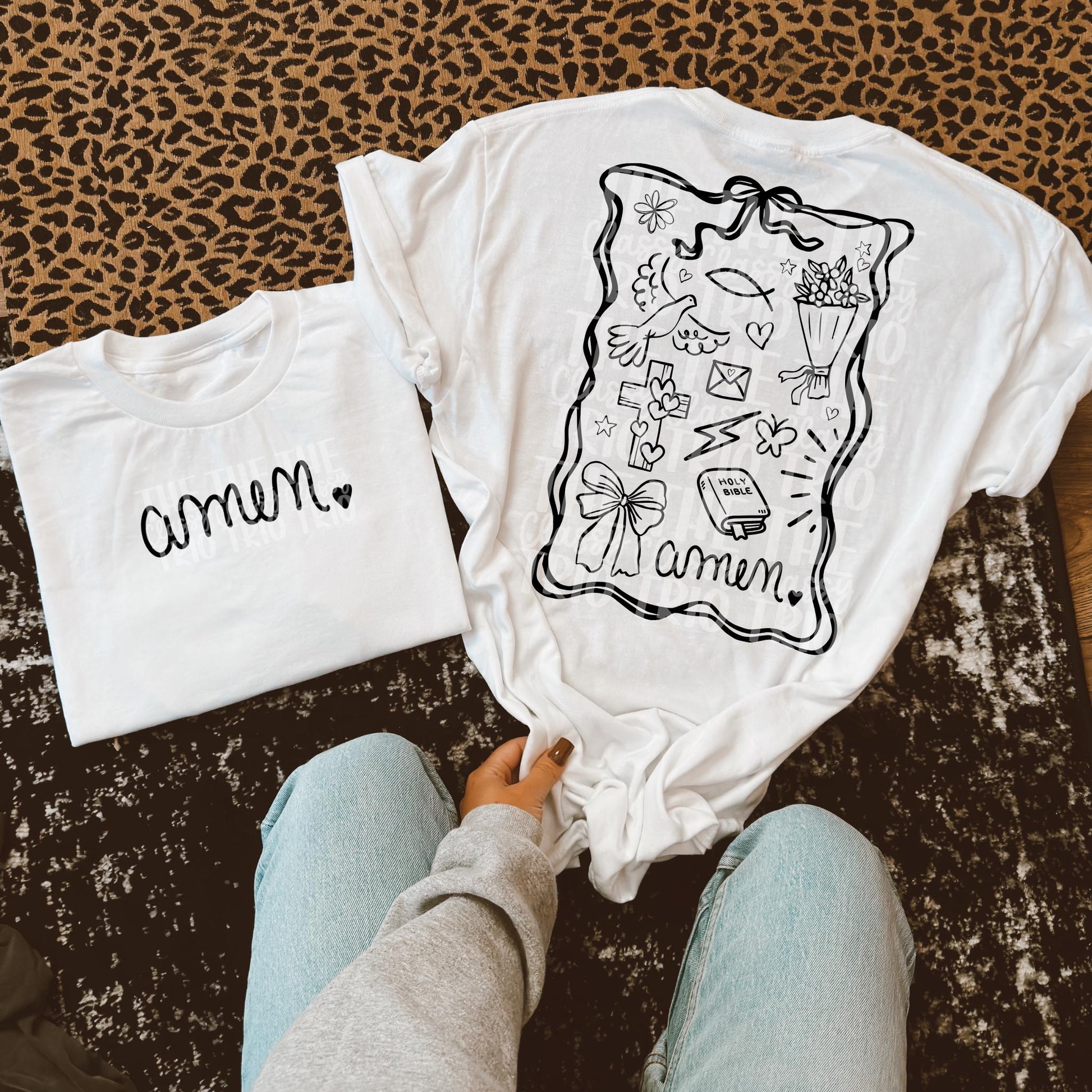 Amen Doodle | Coquette Drawing Digital Design | PNG | Sublimation | Christian Design | Bible | Kid Adult Shirt Design | Original Creator