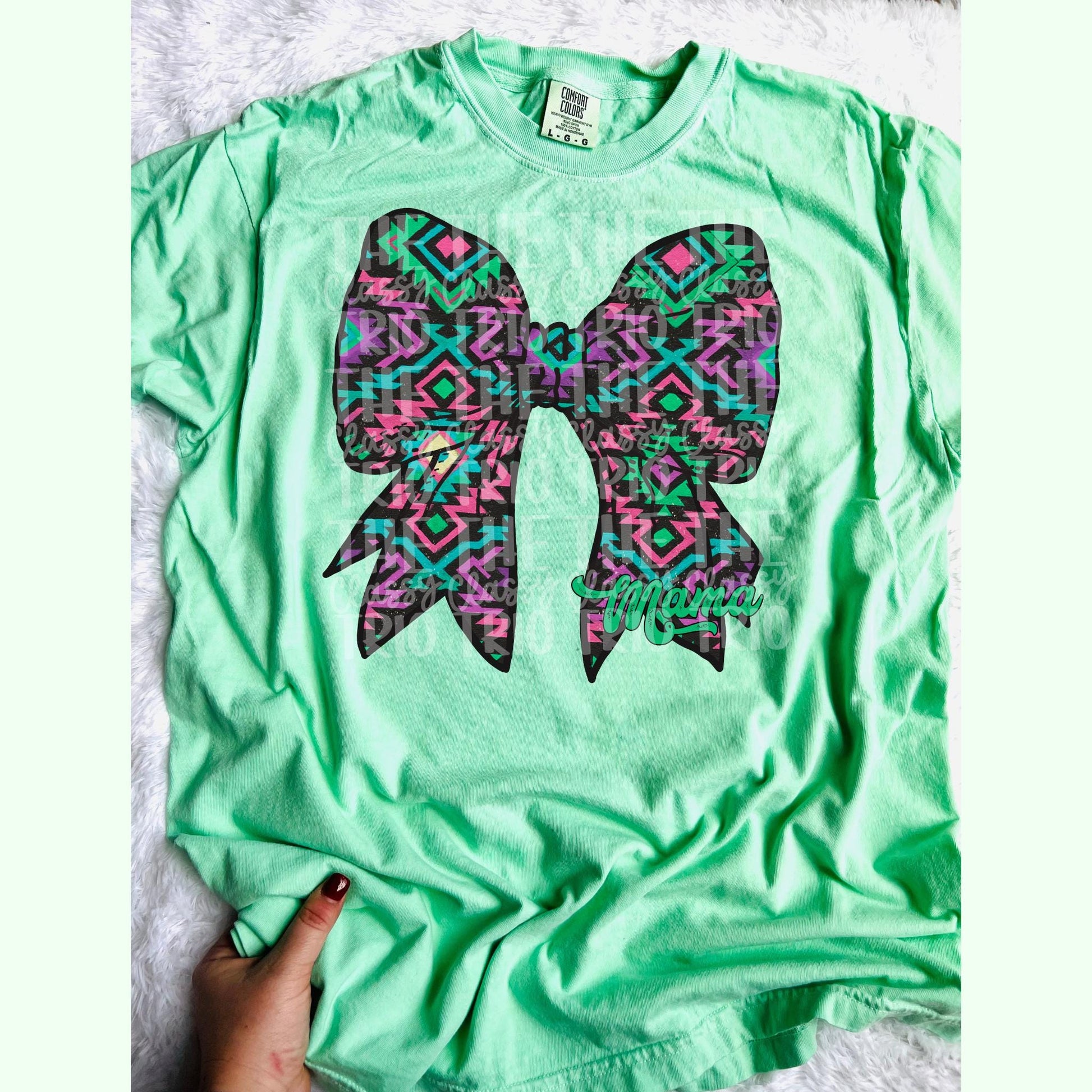 Western Aztec Mama Bow | Digital Design | PNG | Sublimation | Coquette | Retro Western | Country Shirt Design | Trending | Vintage | Azteca