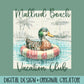 Mallard Beach Vacation Club | Digital Design | PNG | Sublimation | Mallard Duck Pool | Vintage | Kid Adult Shirt Design | Original Creator