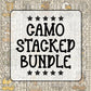Camo Mascot Team PNG Bundle | Sublimation Designs (Digital Download)