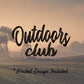 Outdoors Club Bass Fish | Digital Design | PNG | Sublimation | Agriculture | Hunting Fishing | Country Shirt Design | Men Design | Original