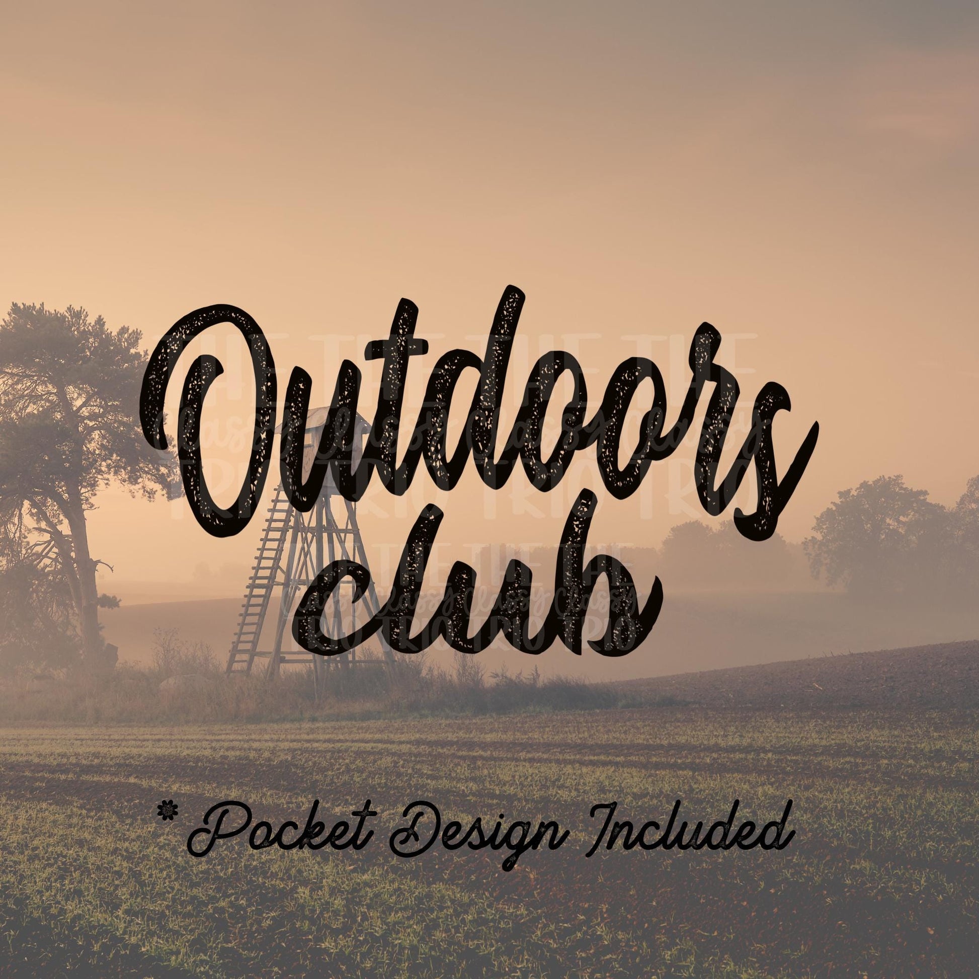 Outdoors Club Bass Fish | Digital Design | PNG | Sublimation | Agriculture | Hunting Fishing | Country Shirt Design | Men Design | Original
