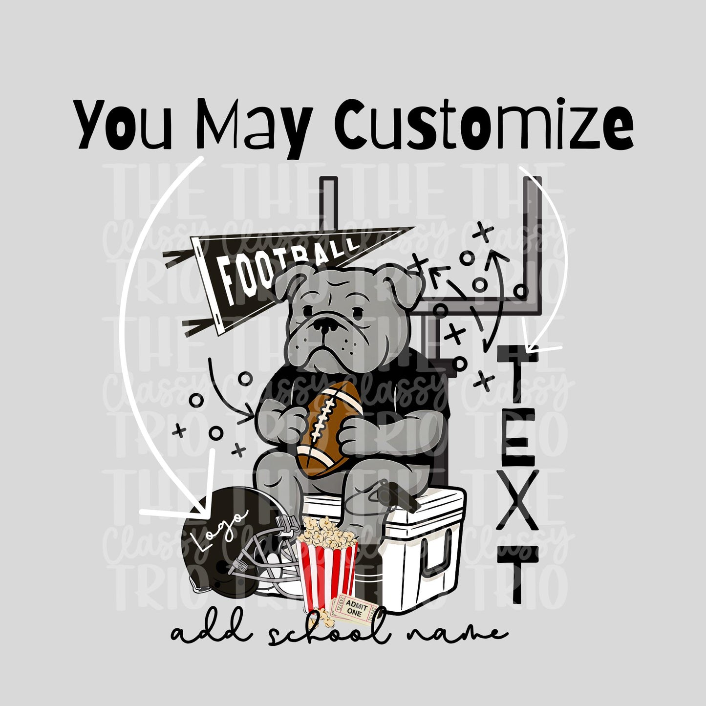 Football Doodle Bundle | Digital Design | PNG | Sublimation | DTF | School Team | Shirt Designs | Trending | Mascots | Original Creator