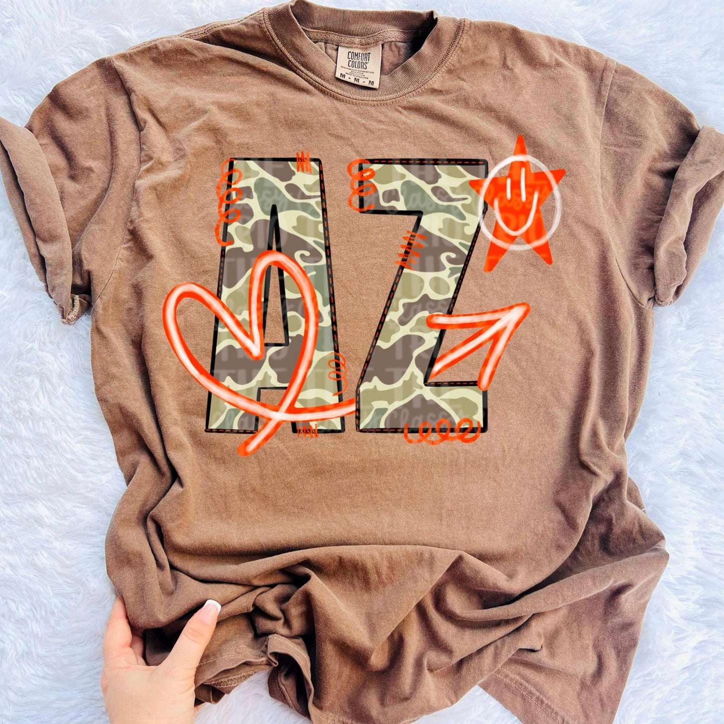 Arizona Camo State Doodle: Sublimation Design PNG (Digital File)