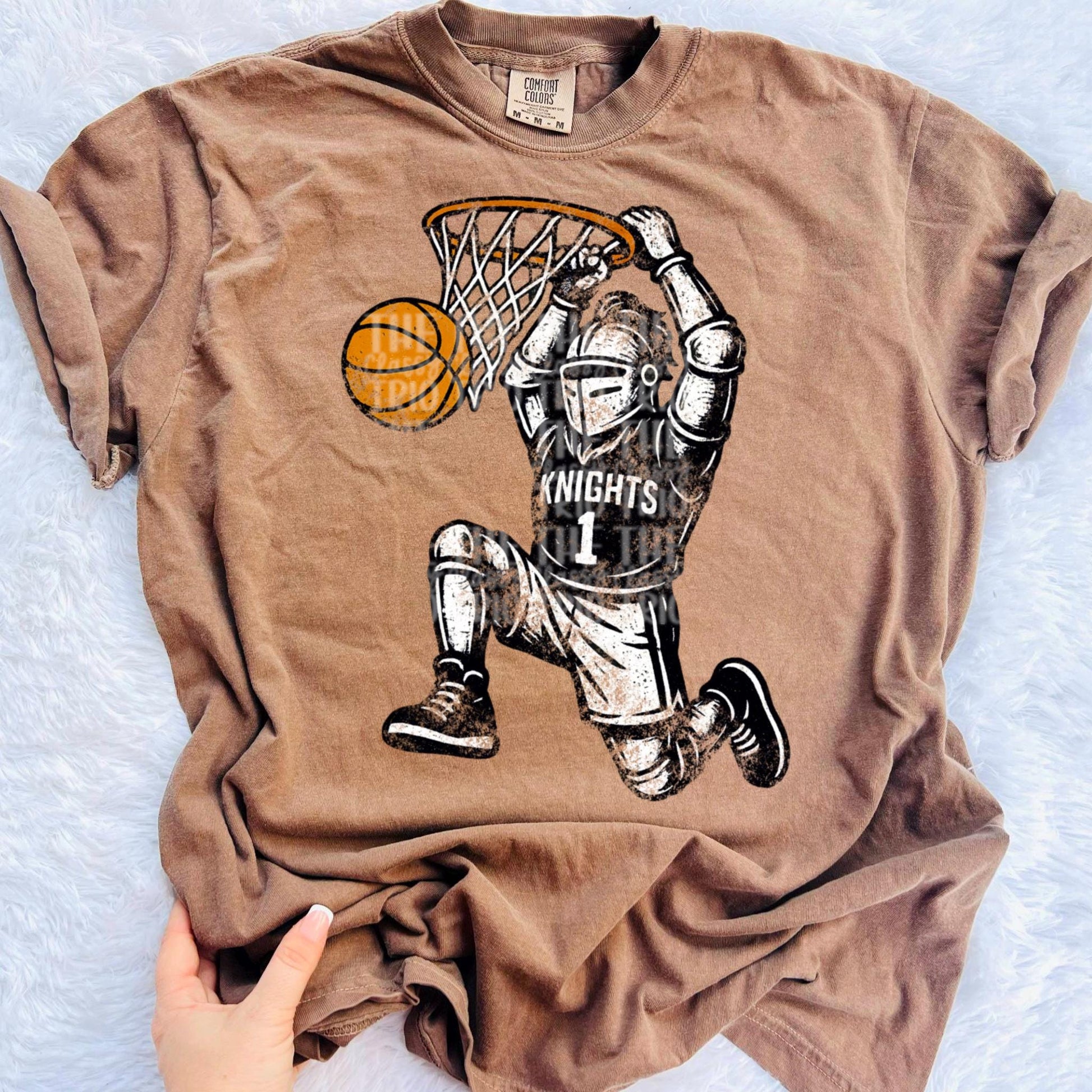 Knights Basketball Grudge | Digital Design | PNG | Original Designer | Shirt Design Trend | Vintage Chalk Distressed | School Mascot
