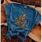 Vintage Santa and Cowboy | Digital Design | PNG | Sublimation | Christmas Tree | Horse | Shirt Design | Christmas | Distressed