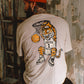 Tigers Basketball Grudge Design: Retro Chalk Mascot PNG (Digital Download)
