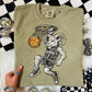 Rams Basketball Mascot: Retro Chalk Design PNG (Digital Download)