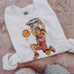 Indians Basketball Grudge Design: Vintage Chalk Mascot (PNG Digital Download)