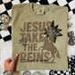 Jesus Take The Reins | Digital Design | PNG | Sublimation | Western | Neutrals | Christian Shirt Design | Trending | Original | Gift Idea