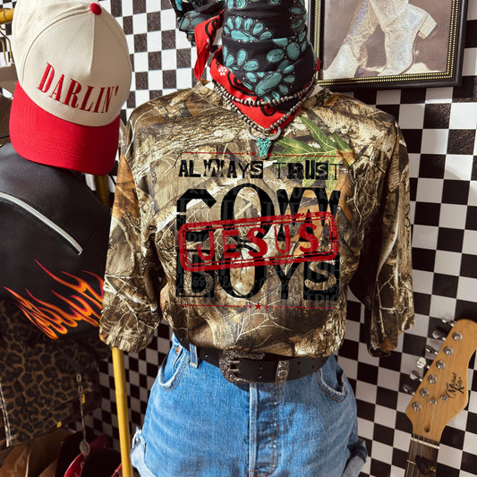 Always Trust Jesus | Digital Design | PNG | Sublimation | Cowboys | Christian Shirt Design | Trending | Original Designer | Gift Idea