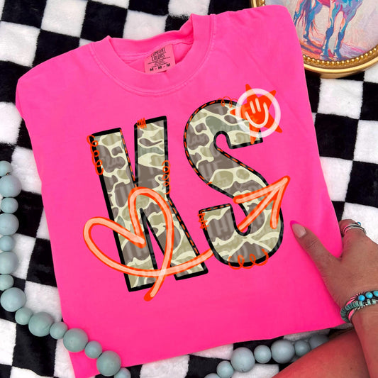 Old Camo State KS Doodle | Digital Design | PNG | Sublimation | Camouflage Kansas Shirt Design | Camo State | Original Designer