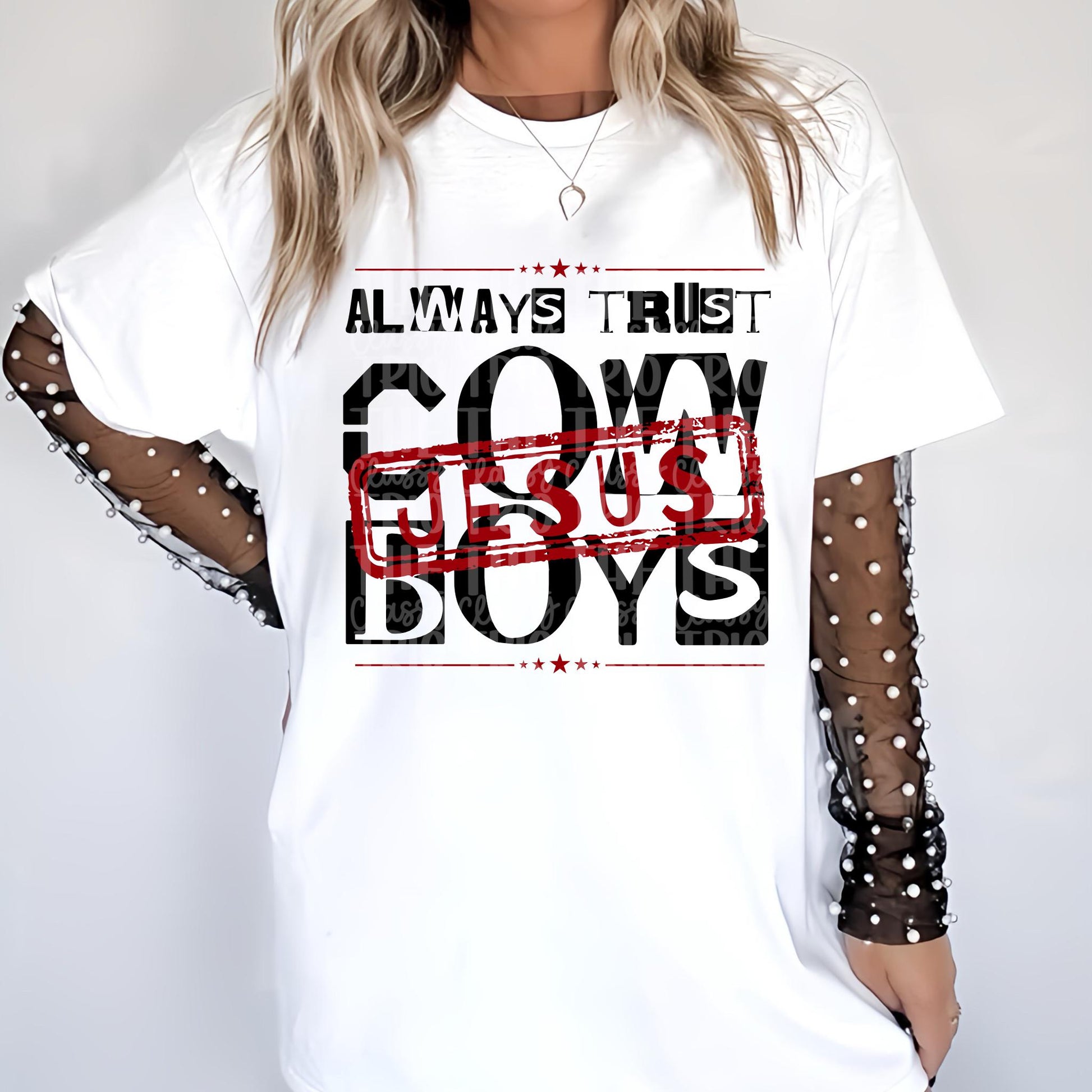 Always Trust Jesus | Digital Design | PNG | Sublimation | Cowboys | Christian Shirt Design | Trending | Original Designer | Gift Idea