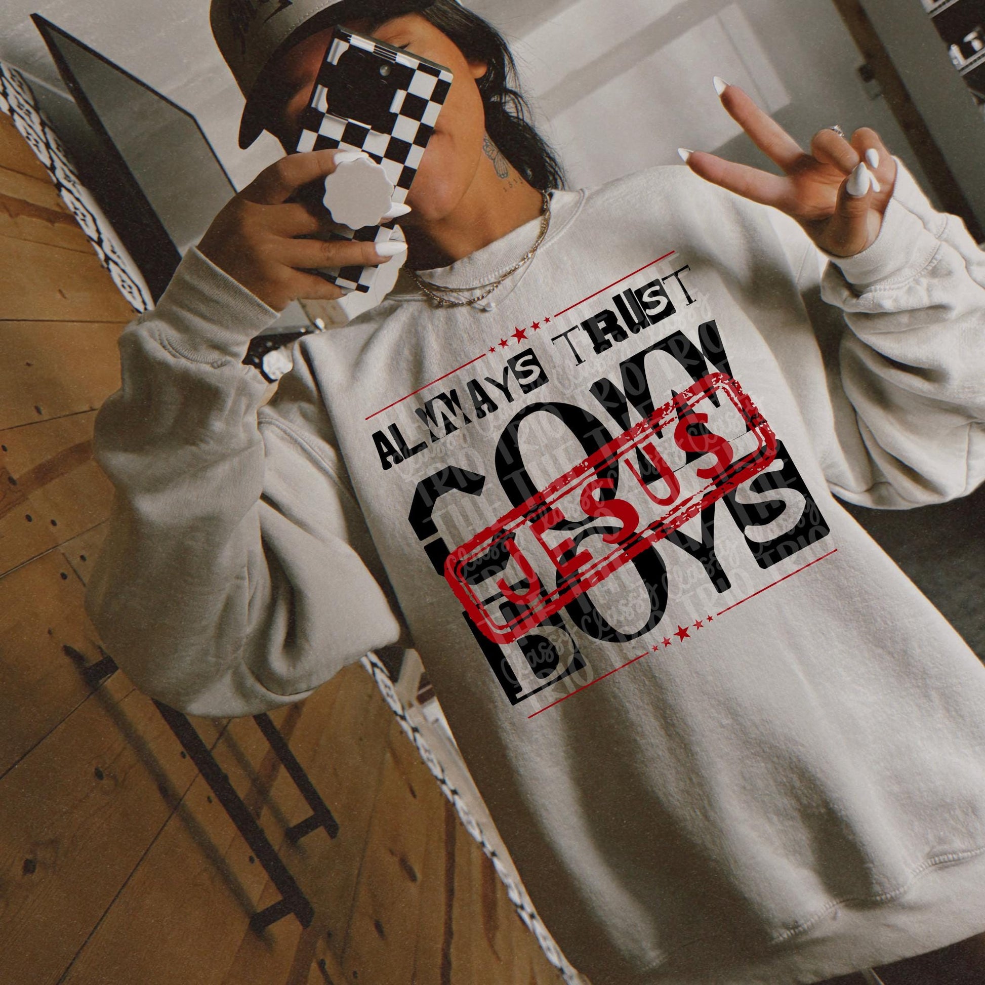 Always Trust Jesus | Digital Design | PNG | Sublimation | Cowboys | Christian Shirt Design | Trending | Original Designer | Gift Idea