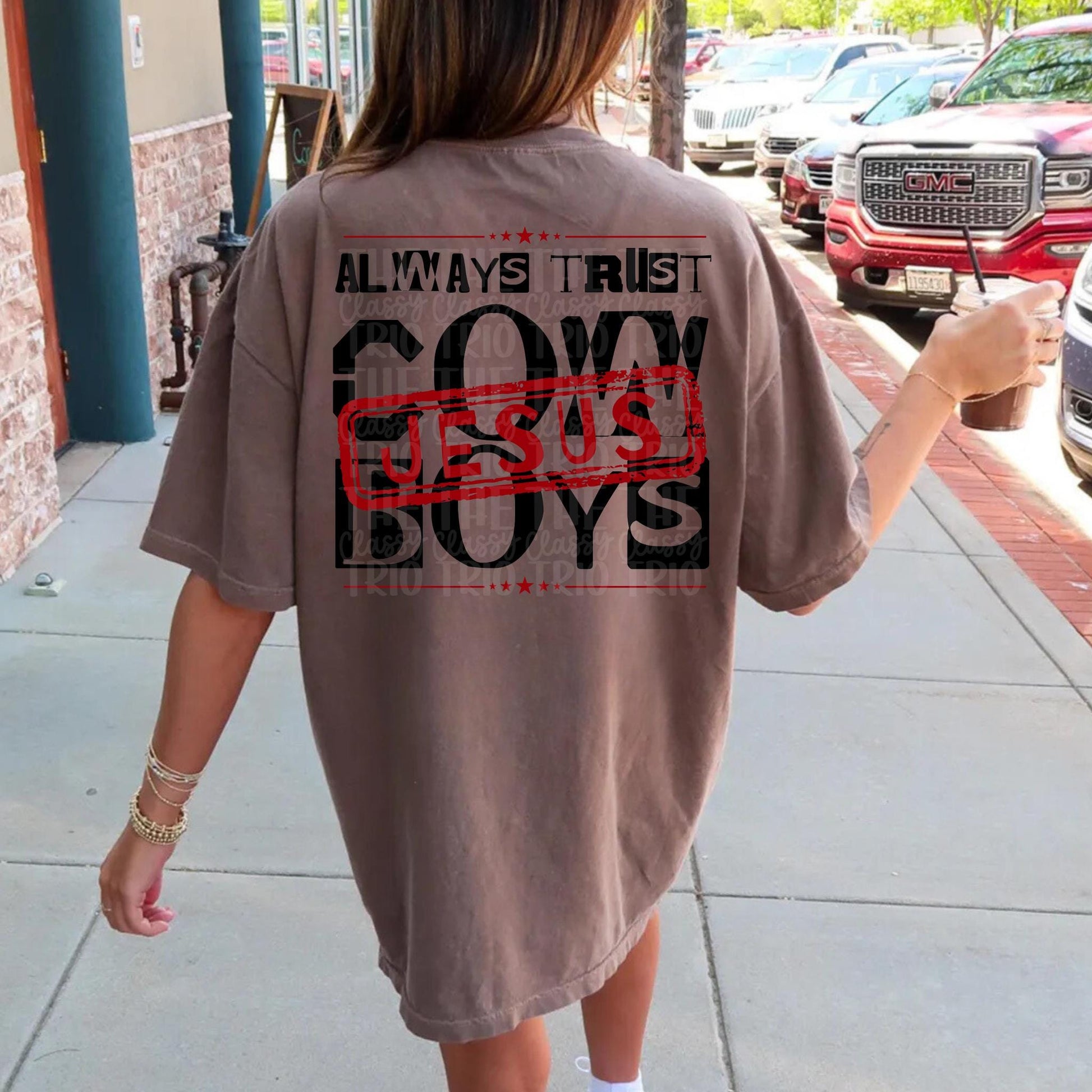 Always Trust Jesus | Digital Design | PNG | Sublimation | Cowboys | Christian Shirt Design | Trending | Original Designer | Gift Idea