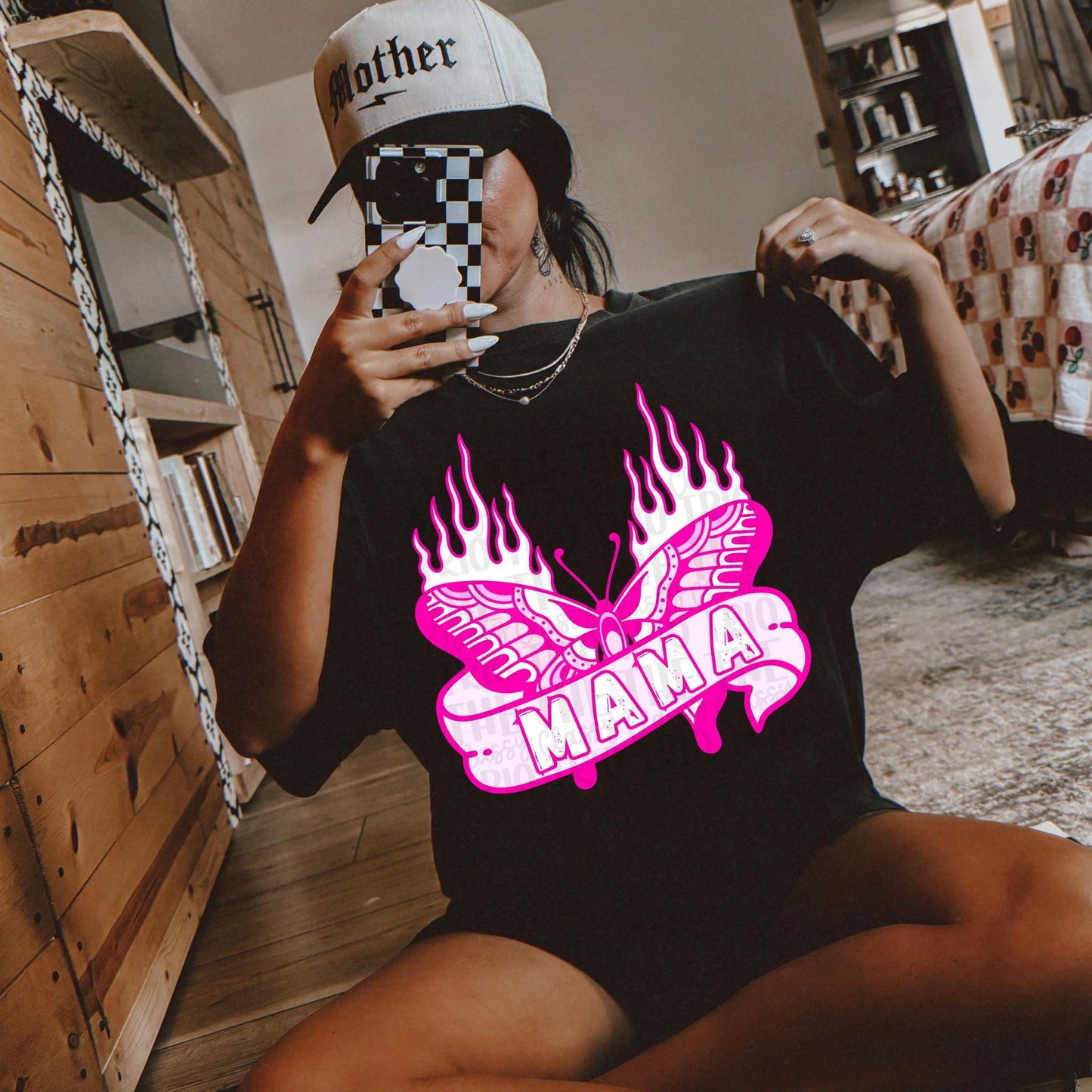 Mama Butterfly | Digital Design | PNG | Sublimation | Pink | Mama Shirt Design | Trending | Original | Gift Idea