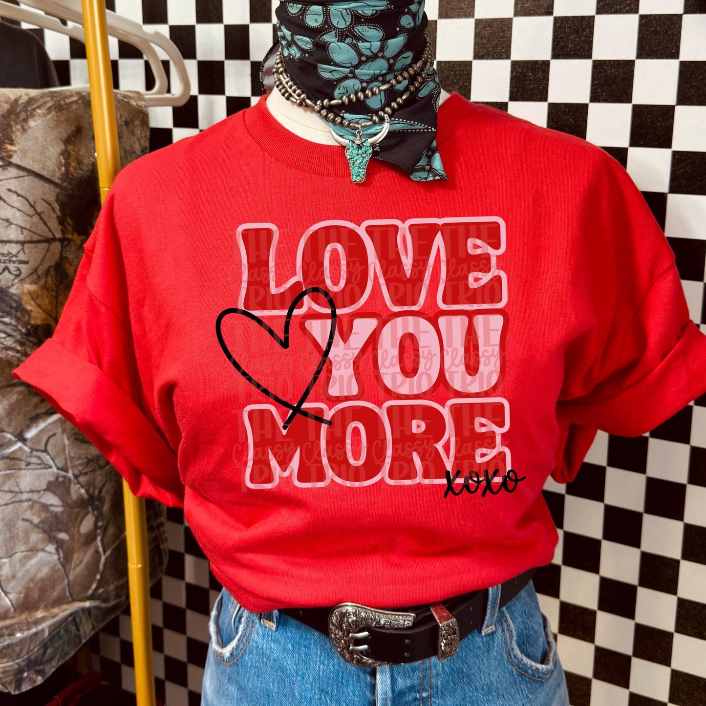 Love You More | Digital Design | PNG | Sublimation | Valentines Day | XOXO | Shirt Design | Trending
