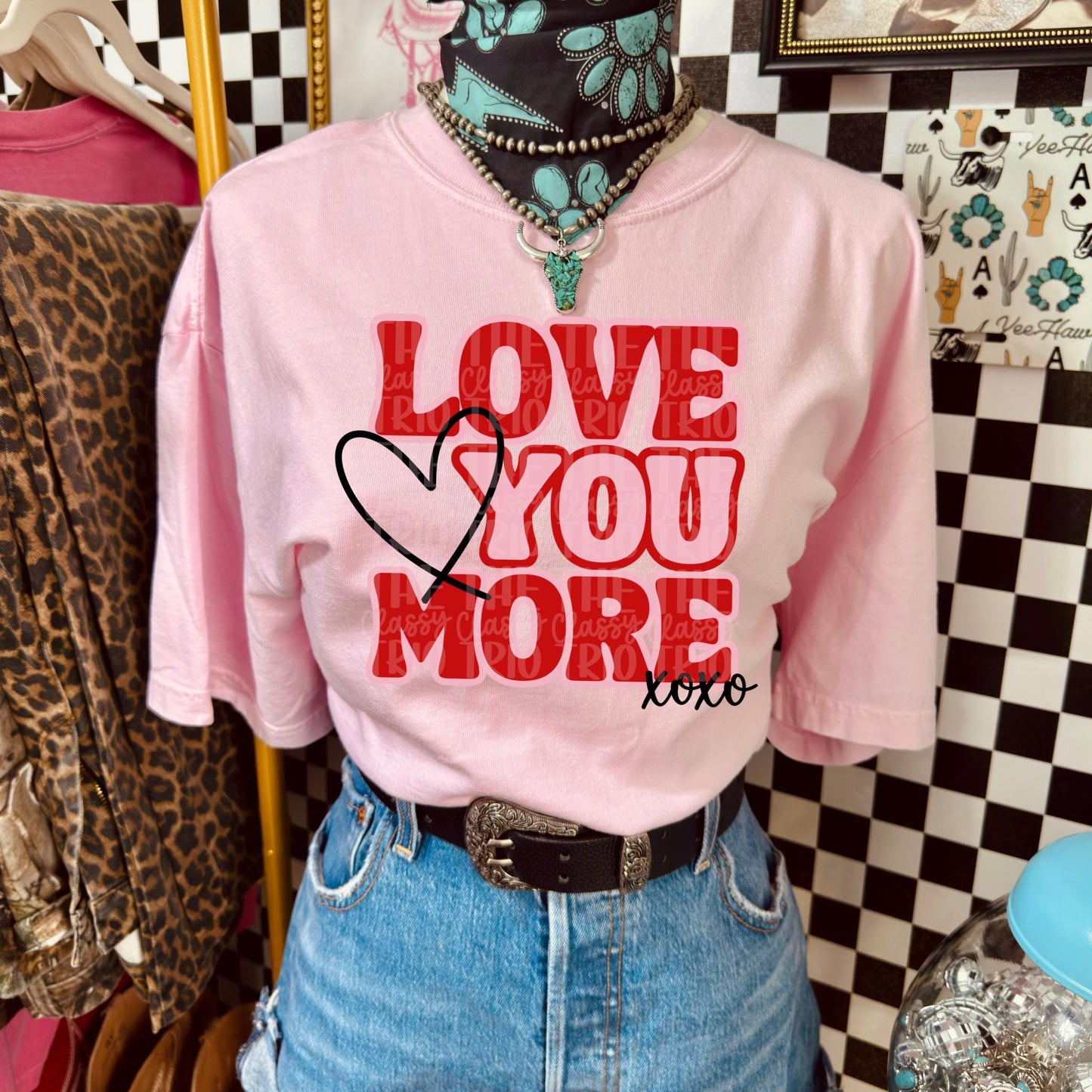 Love You More | Digital Design | PNG | Sublimation | Valentines Day | XOXO | Shirt Design | Trending
