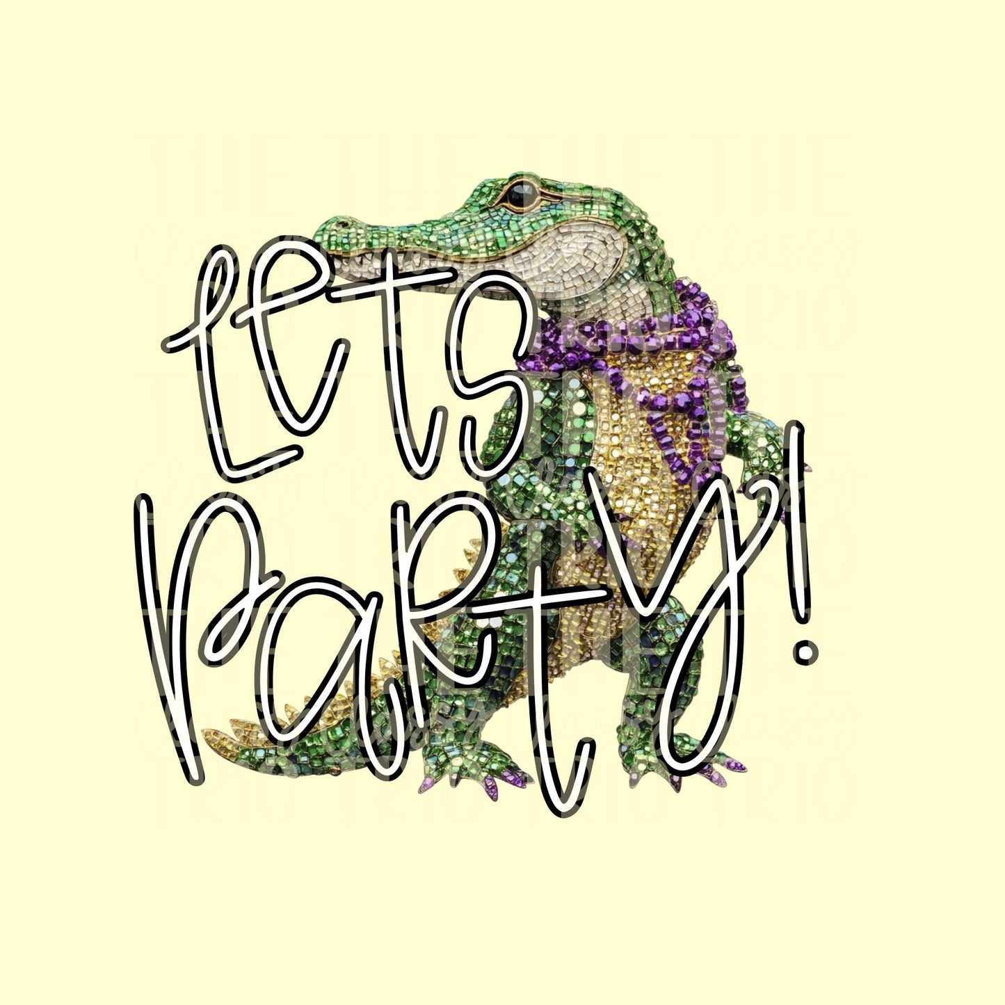 Mardi Gras Faux Rhinestone Digital Design | PNG | Sublimation DTF Shirt Design kings cake + crawfish