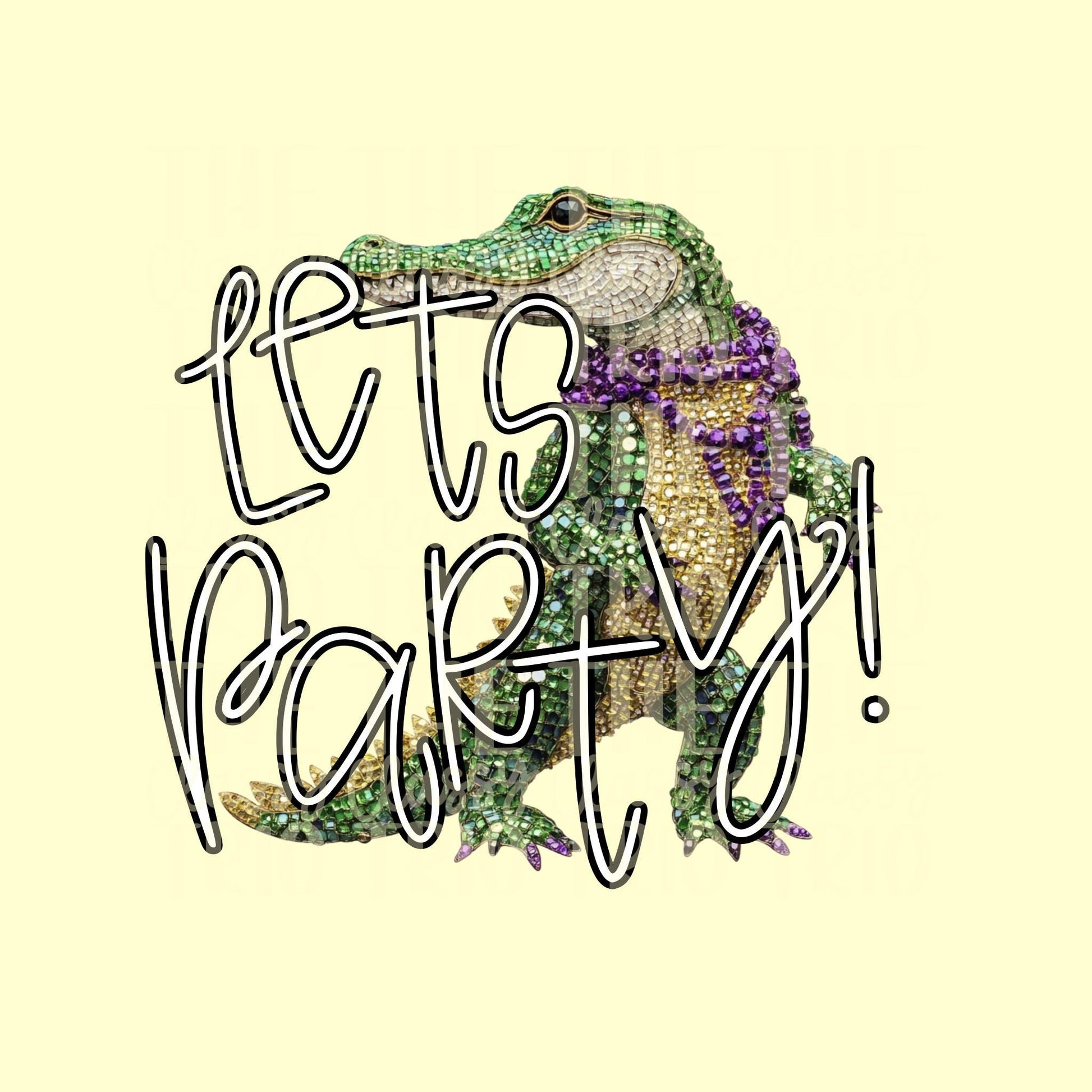 Mardi Gras Faux Rhinestone Digital Design | PNG | Sublimation DTF Shirt Design kings cake + crawfish