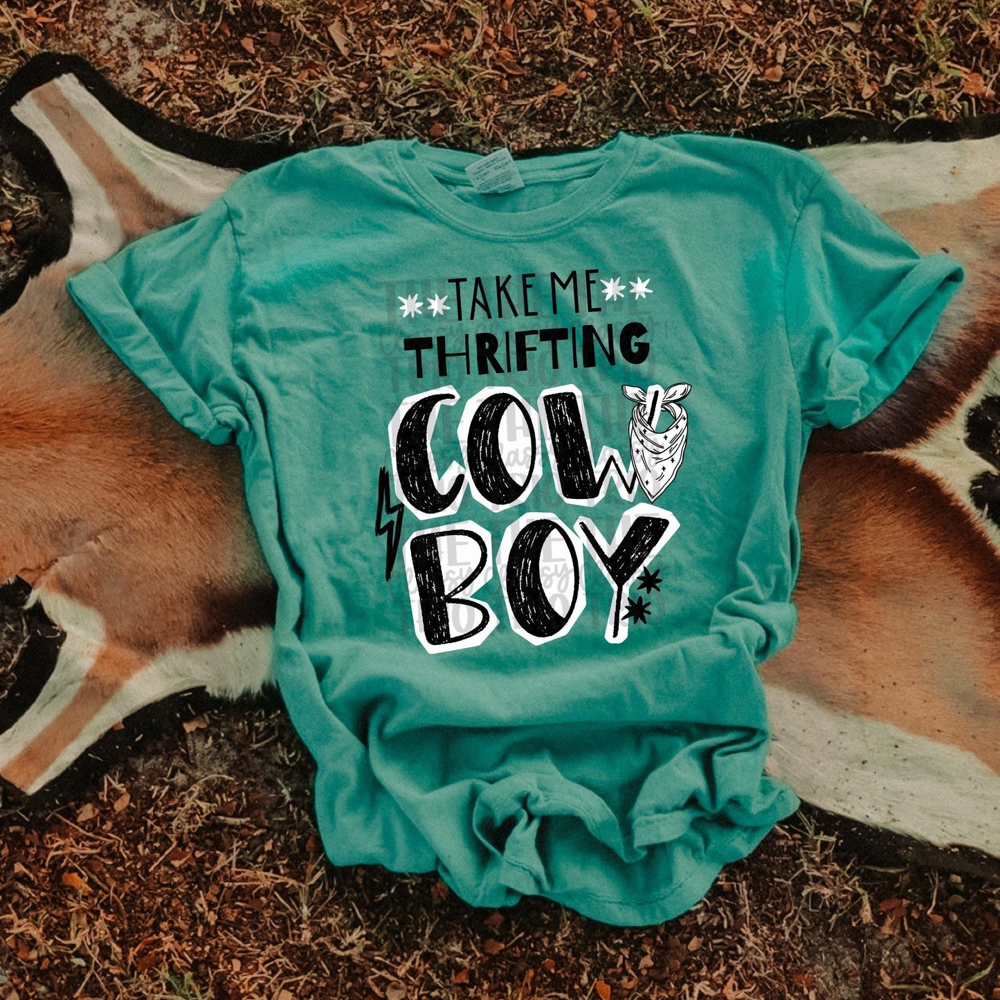 Take Me Thrifting Cowboy | Digital Design PNG | Sublimation | DTF Country Shirt Design | Trending
