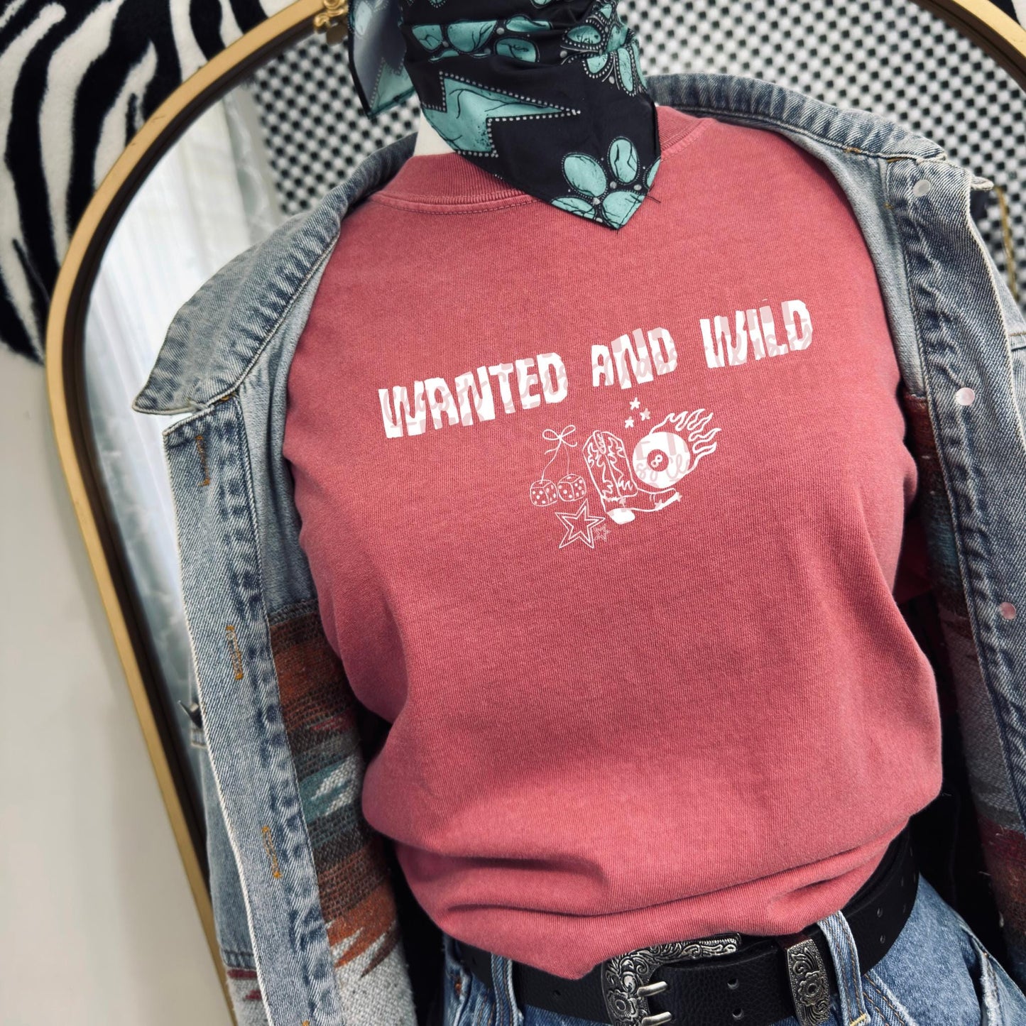 Wanted Wild Western Y2K Doodle Digital Design | PNG | DTF Sublimation Shirt Design Original Designer