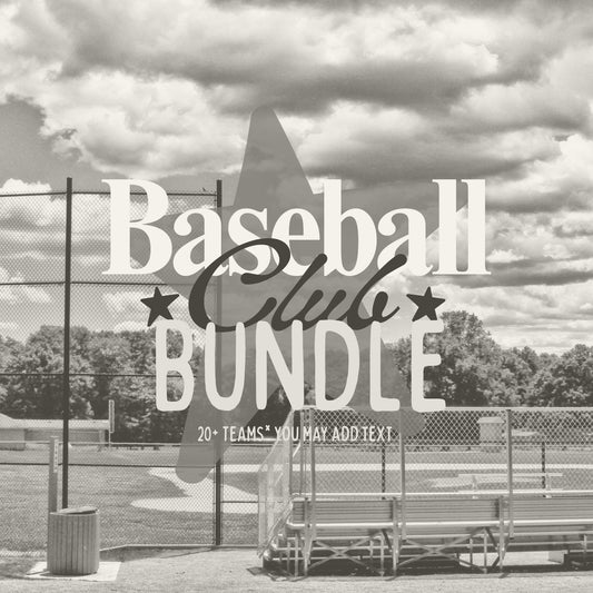 Baseball Club Bundle PNG Bundle | Sports Designs (Digital)