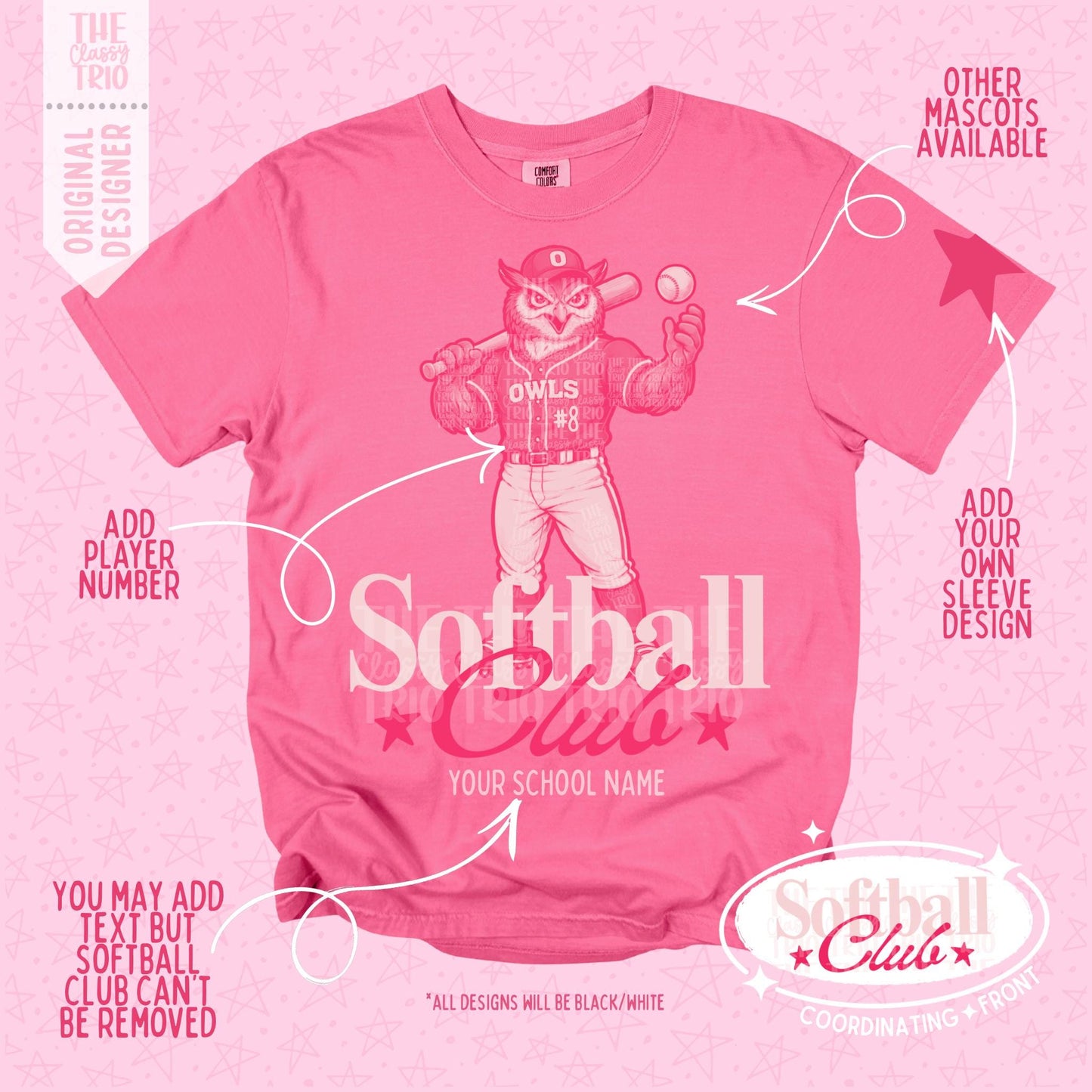 Baseball + Softball Club Bundle PNG Bundle | Sports Designs (Digital)