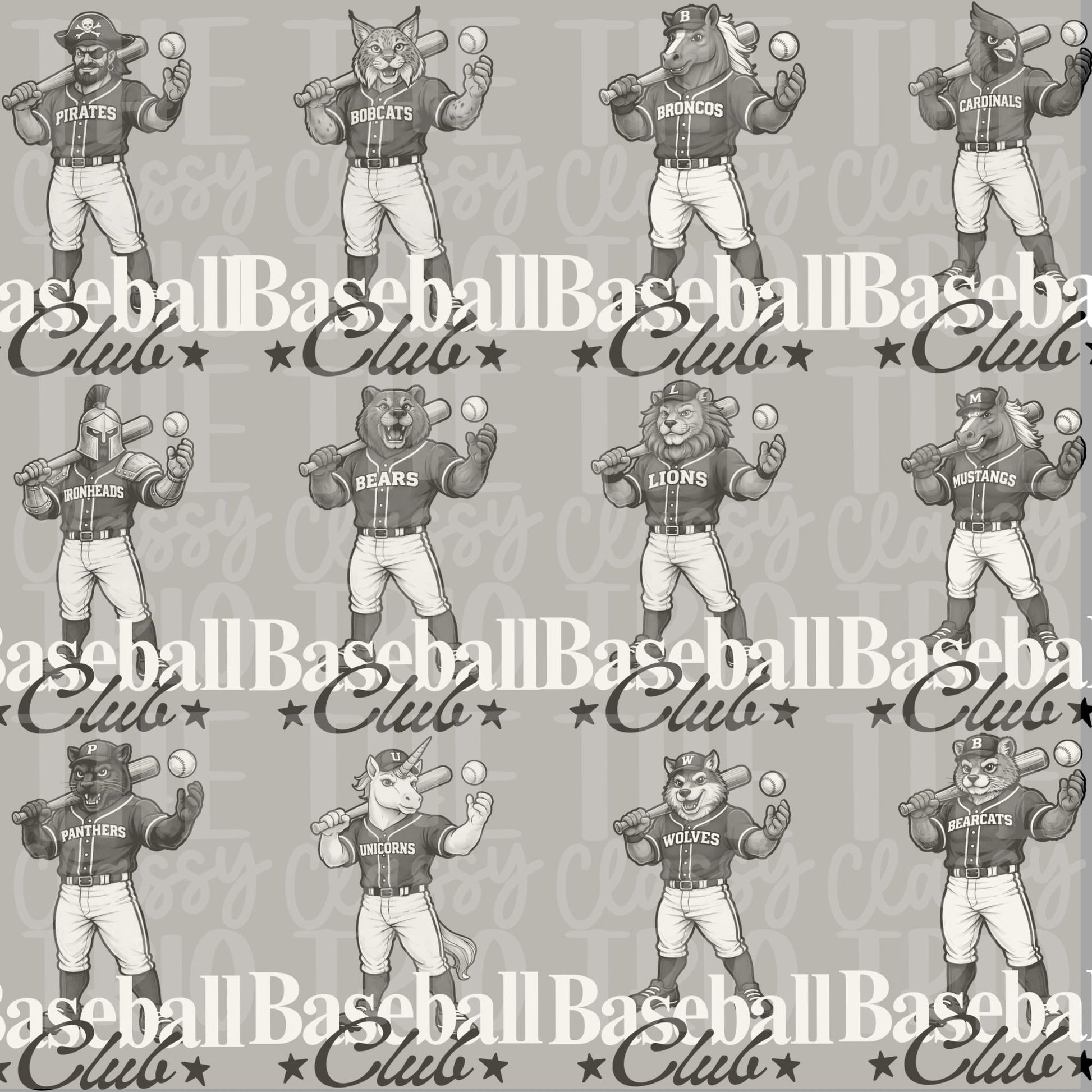 Baseball Club Bundle PNG Bundle | Sports Designs (Digital)