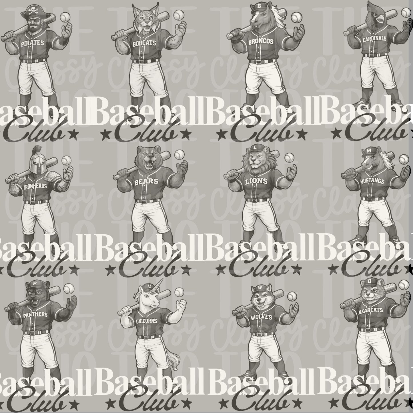 Baseball + Softball Club Bundle PNG Bundle | Sports Designs (Digital)