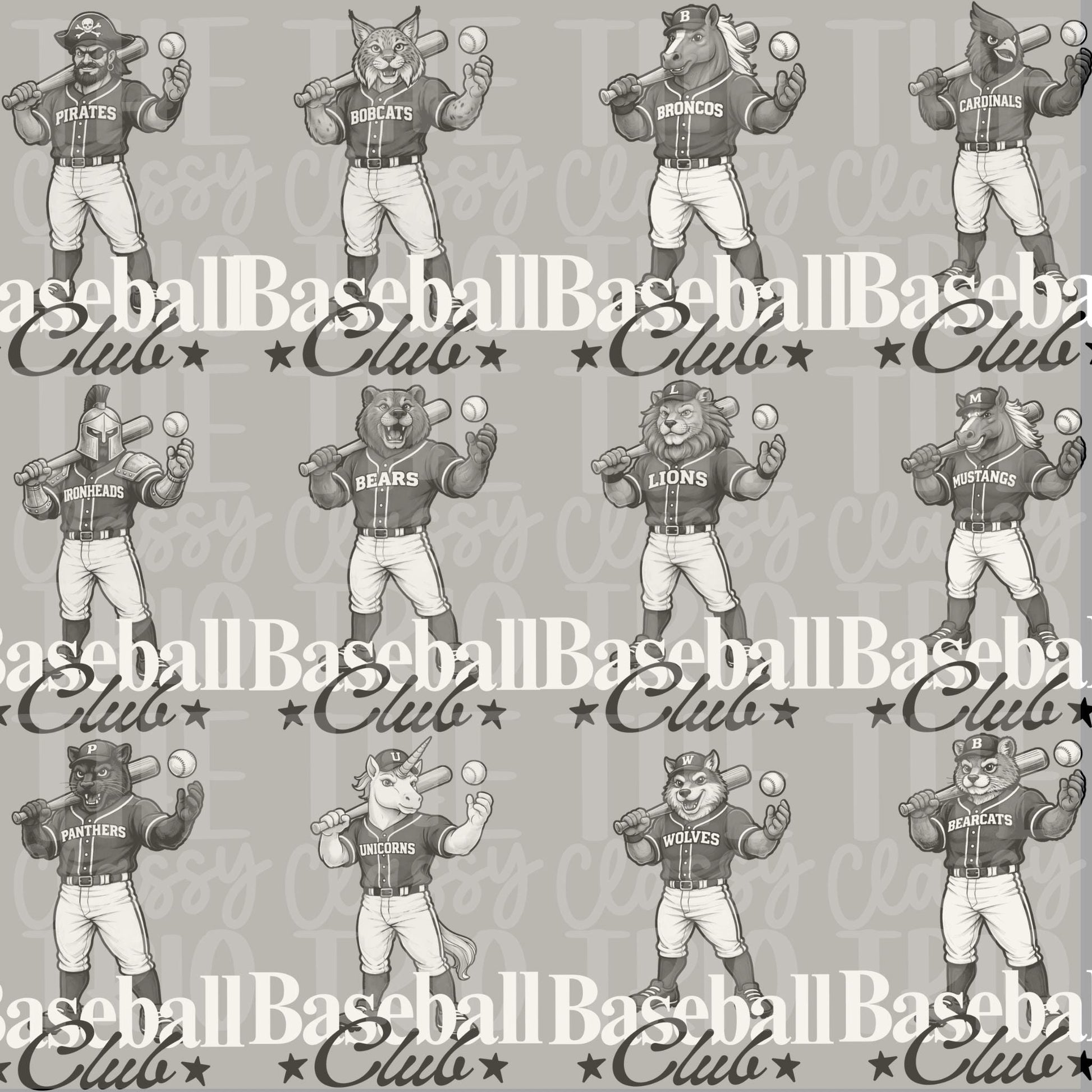 Baseball + Softball Club Bundle PNG Bundle | Sports Designs (Digital)