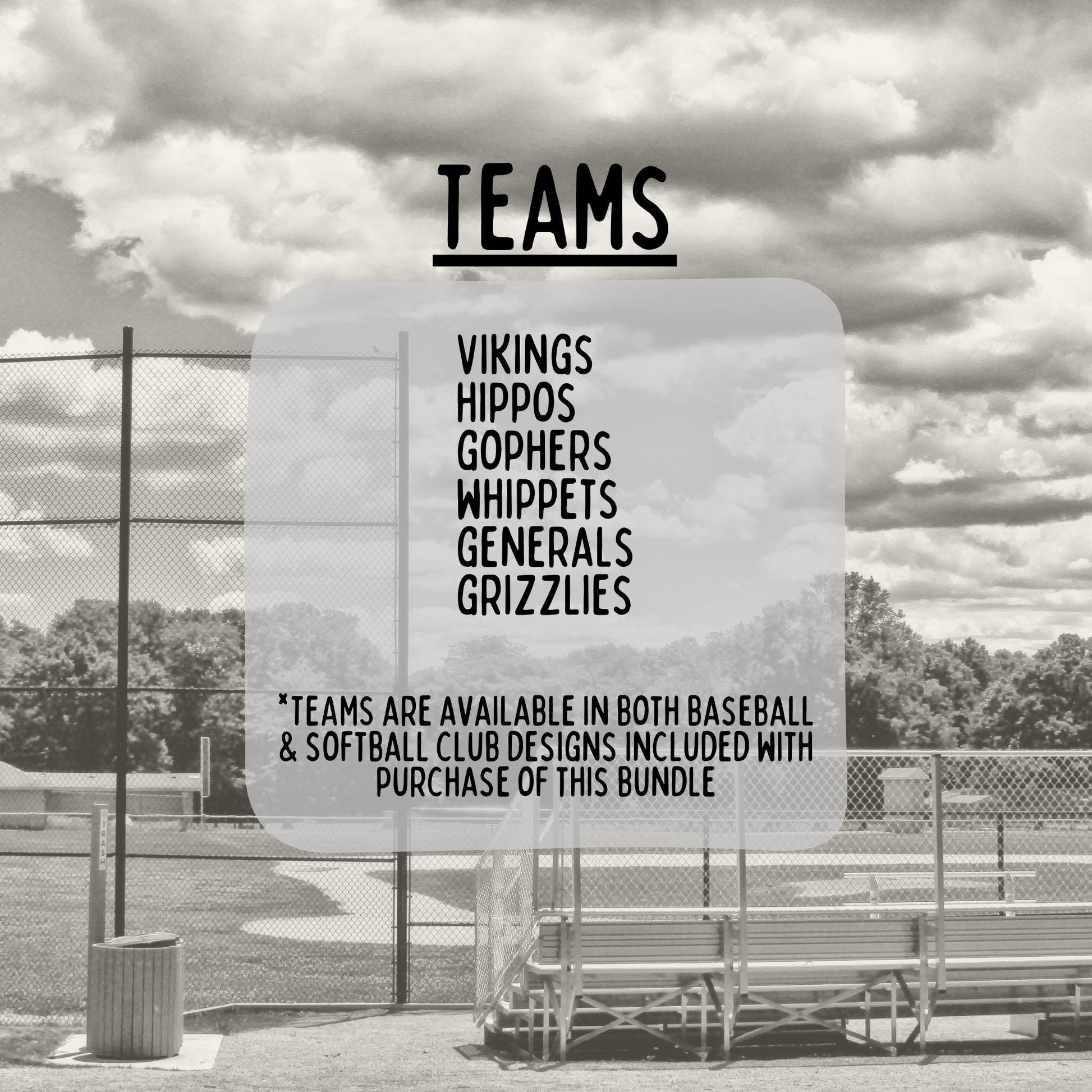 Baseball + Softball Club Bundle PNG Bundle | Sports Designs (Digital)