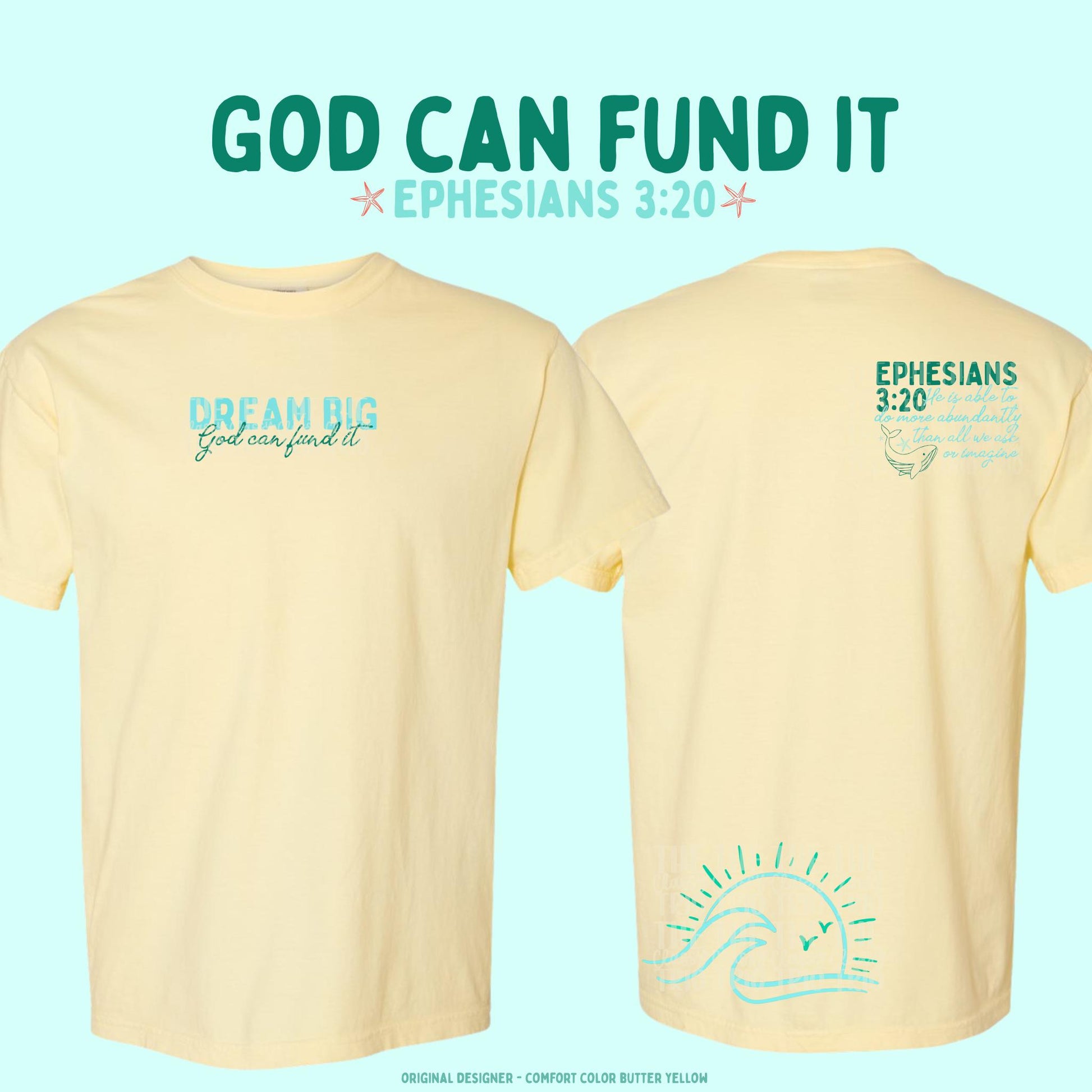 God Can Fund It Doodle Digital Design PNG | Sublimation | Christian Shirt Design | Trending | Original Designer