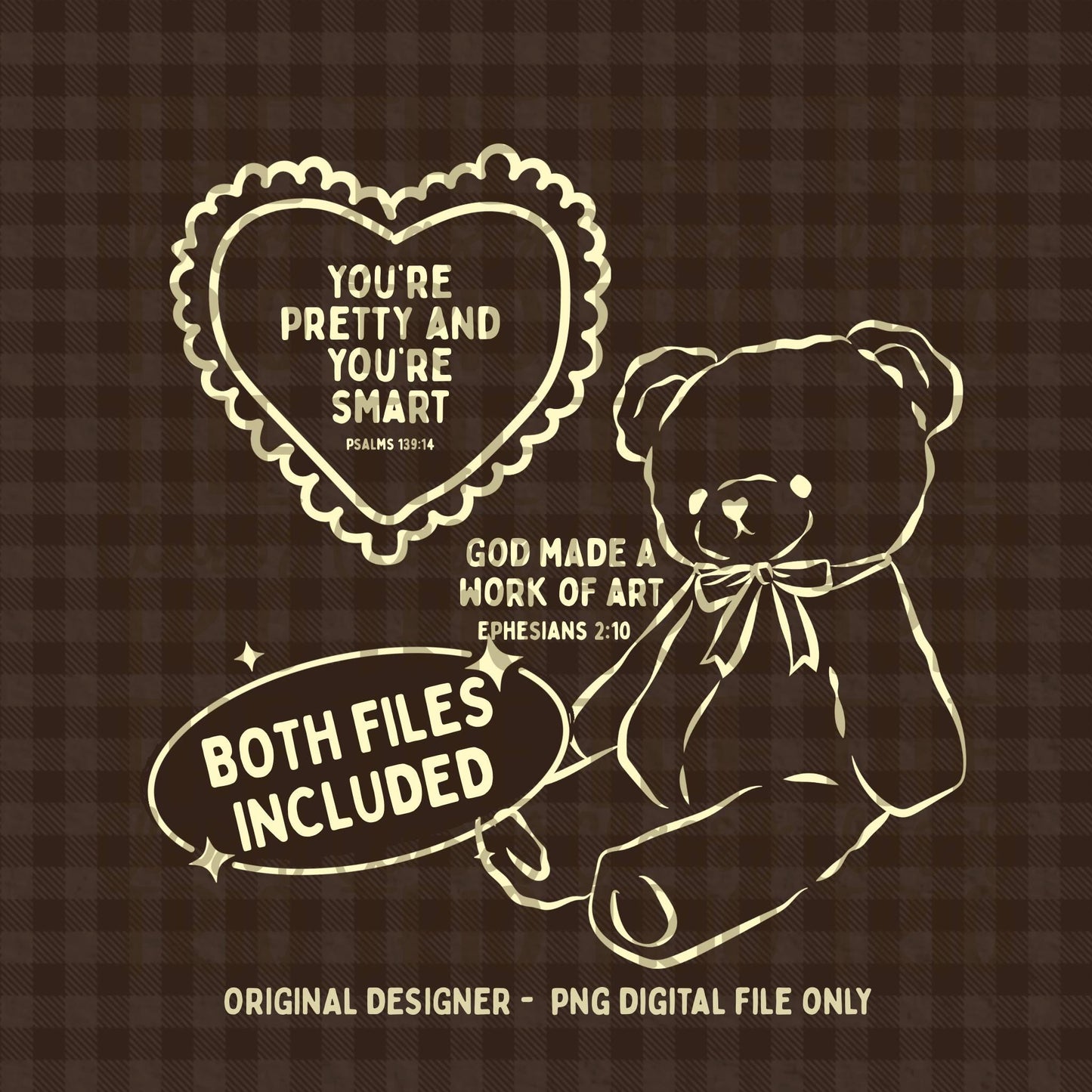 Girly You’re Pretty Doodle Digital Design PNG Christian Shirt Design | Trending | Original Designer