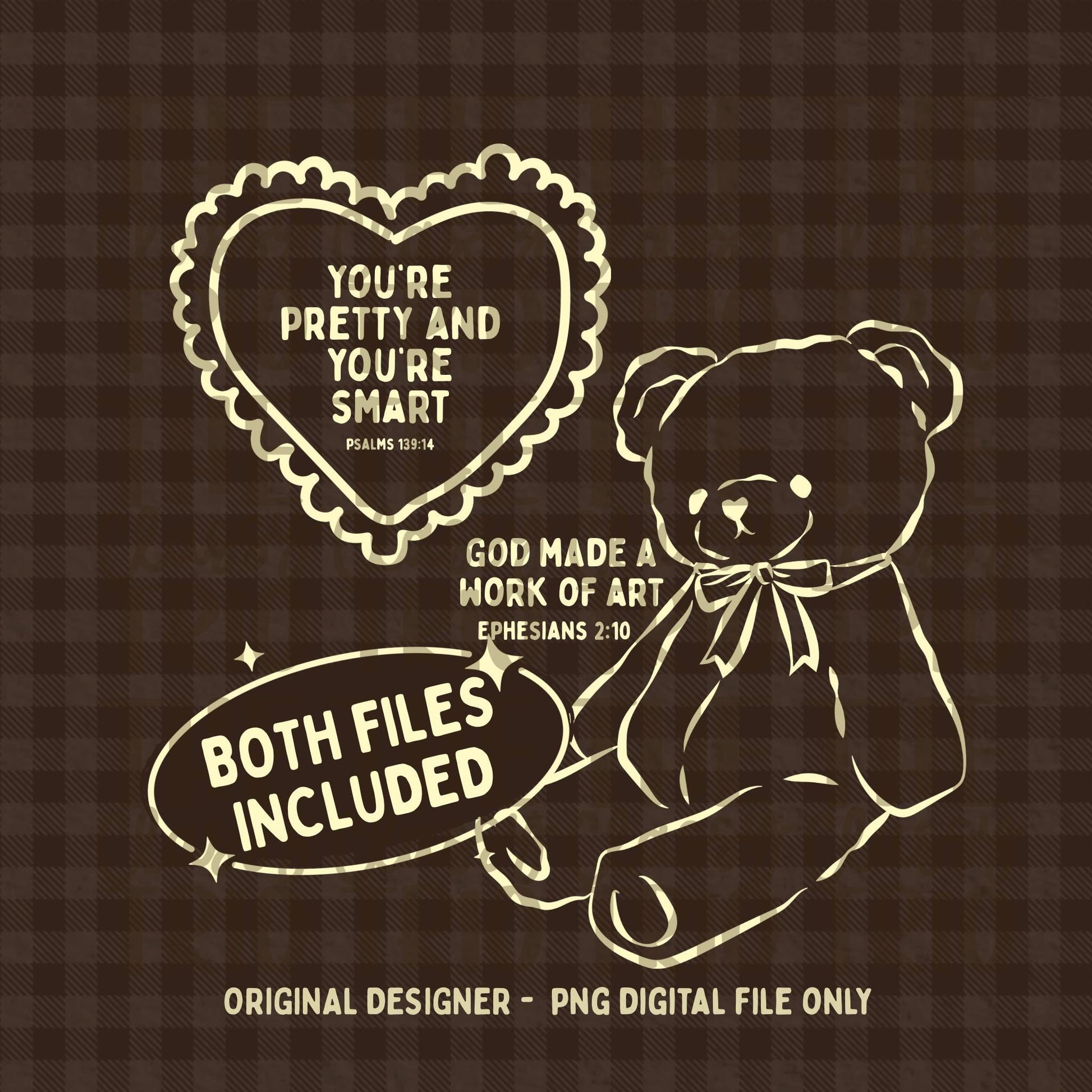 Girly You’re Pretty Doodle Digital Design PNG Christian Shirt Design | Trending | Original Designer