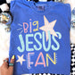 Big Jesus Fan Doodle Drawing Digital Design | PNG | Sublimation | Christian Design | Original Creator |