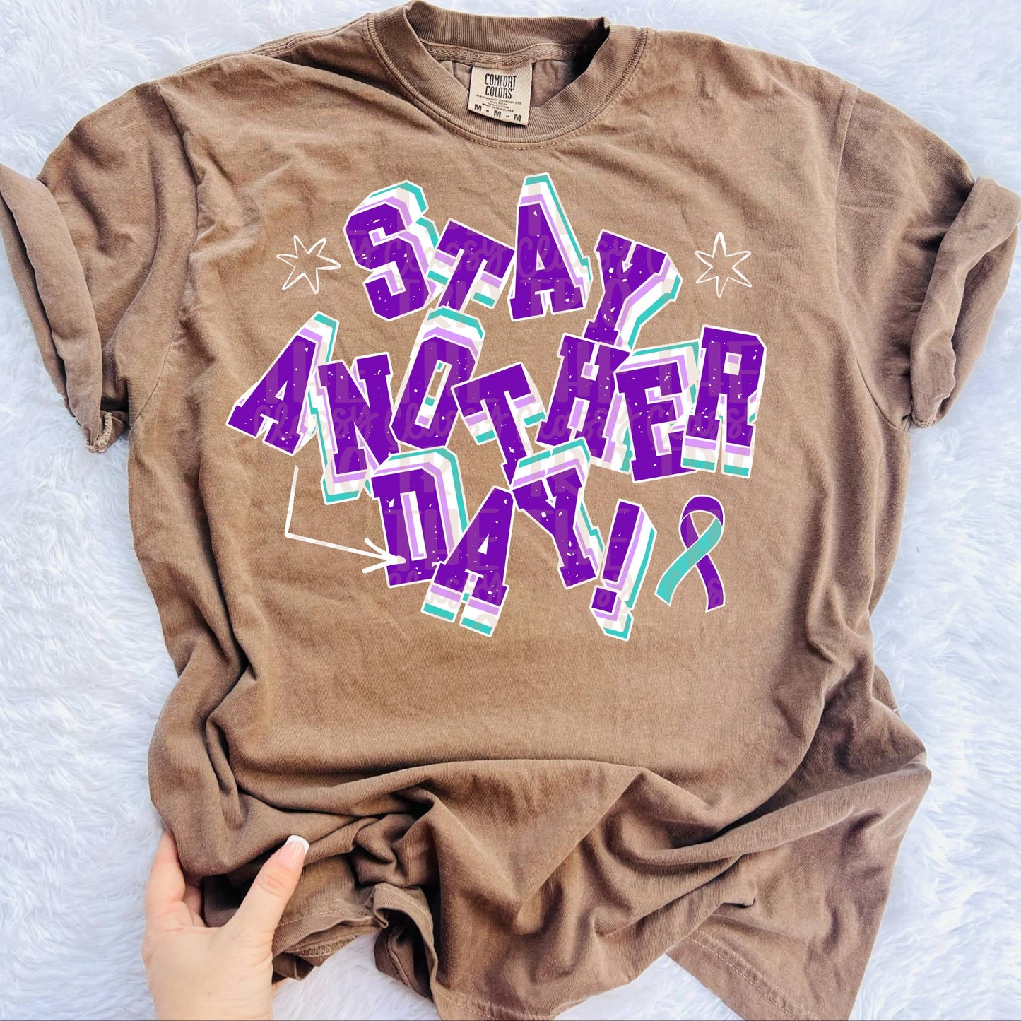 Stay Another Day PNG | Suicide Awareness Prevention Design (Digital Download)