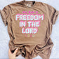 Freedom in the Lord Girly Colors PNG | Pastel Christian Design (Digital Download)